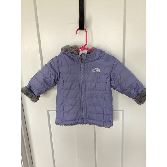The North face Reversible Mossbud Swirl Hooded Jacket Infant size 6-12 months - Picture 3 of 11